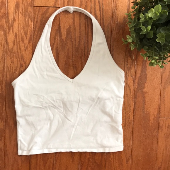 Hollister white halter top Clearance